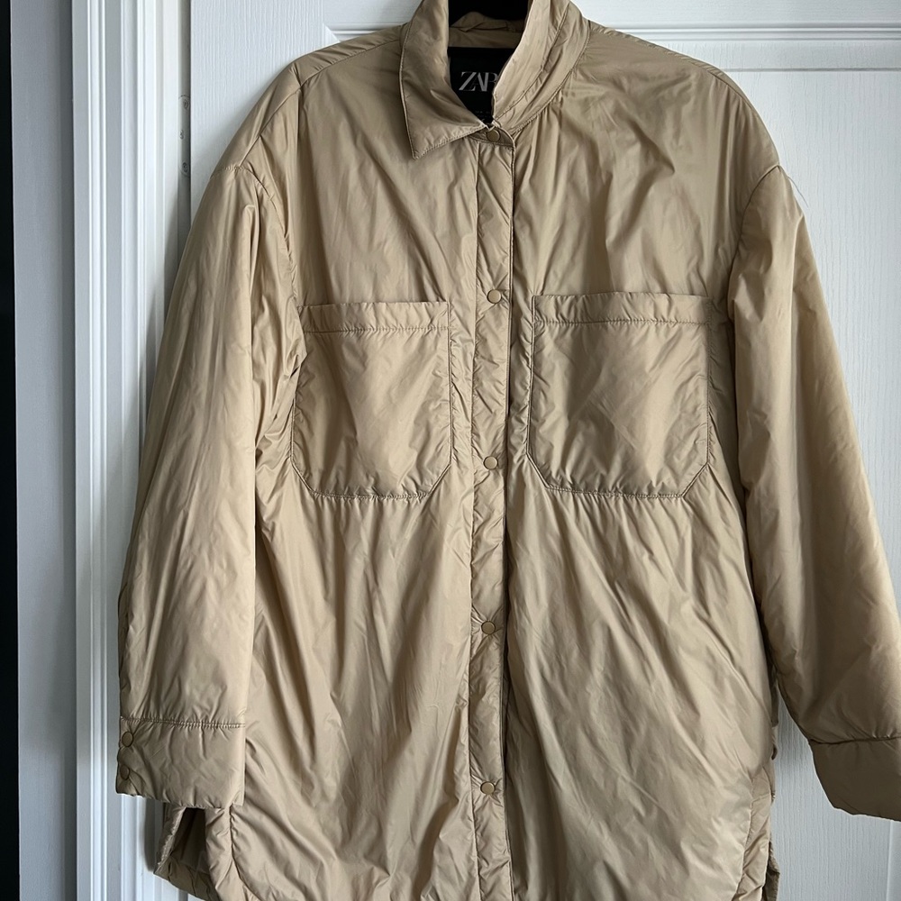 Zara Beige Sweater Jacket